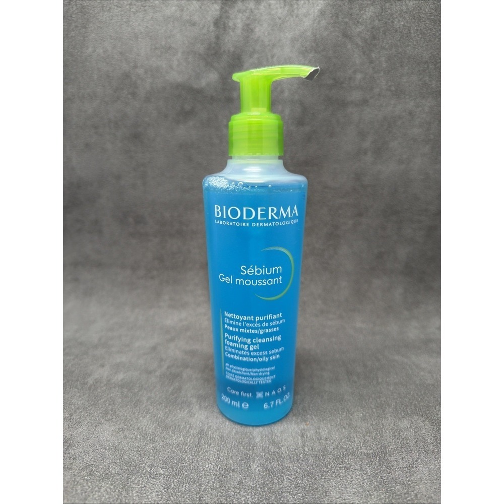 Bioderma Sebium Purifying Cleansing Foaming Gel Pump 200ml 6.7oz